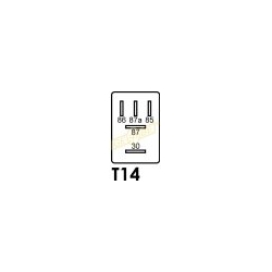 PRZEKAŹNIK MINI 12V 15/25A GEBE 990571 Z DIODĄ
